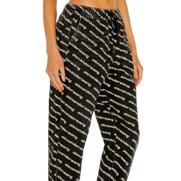 Alexander Wang Pants - Alexander Wang | Black Logo Joggers